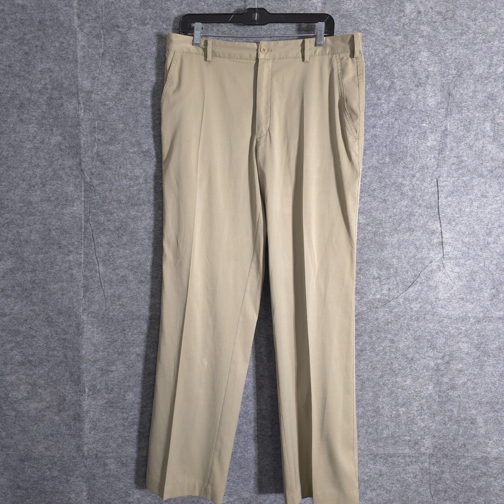 Nike Flex Dri-Fit Men's 35x32 Standard Fit Brown Golf Pants Stretch Waist Solid